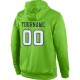 Custom Stitched Neon Green White-Navy Sports Pullover Sweatshirt Hoodie