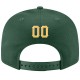 Custom Green Gold-White Stitched Adjustable Snapback Hat